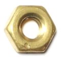 Midwest Fastener Machine Screw Nut, #10-32, Brass, 100 PK 03765